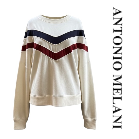 ANTONIO MELANI Sweaters - Sweatshirt Cream Color NWT Antonio Melani XL